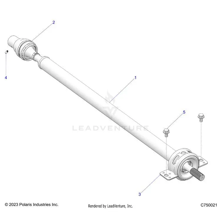 Drive Train: Rear Prop Shaft - 2025 Polaris General Xp 4 1000 Premium 1