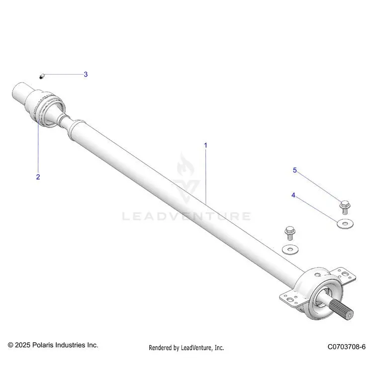 Drive Train: Rear Prop Shaft - 2026 Polaris General Xp 4 1000 Premium 1