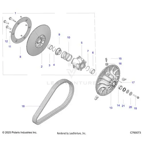 Drive Train: Secondary Clutch - 2026 Polaris Rzr Xp S 4 1000 Sport 1