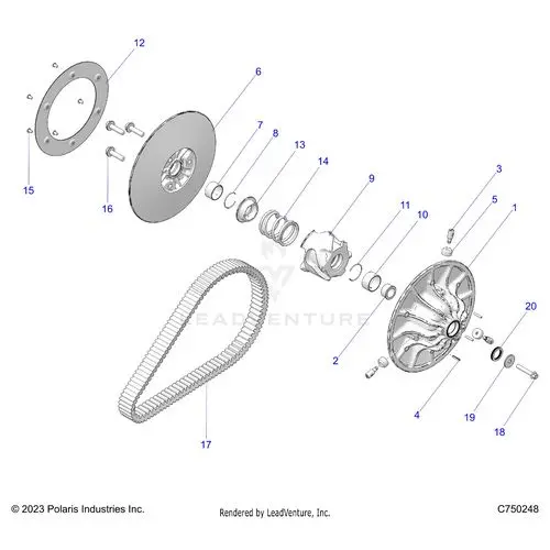 Drive Train: Secondary Clutch/Belt - 2026 Polaris Rzr Pro S 4 Ultimate 1