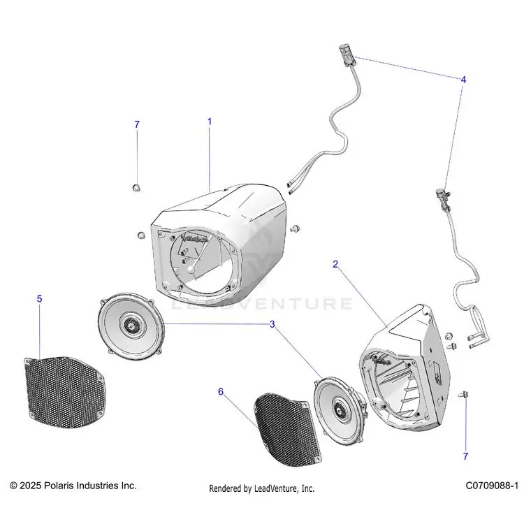 Electrical: Audio Front Speaker - 2026 Polaris General Xp 4 1000 Premium 1
