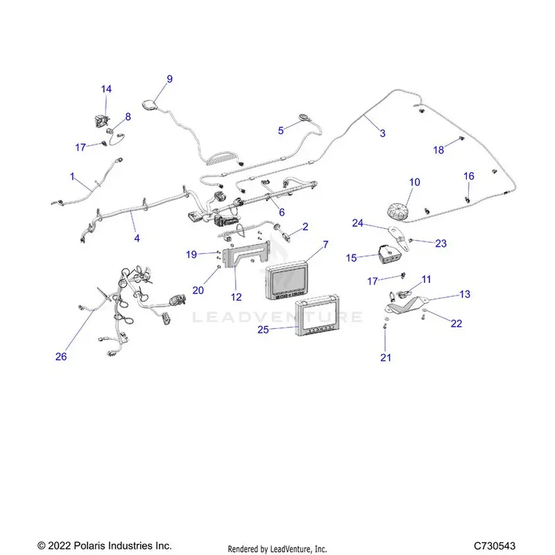 Electrical: Audio Ride Command - 2023 Polaris General Xp 1000 Ultimate 1