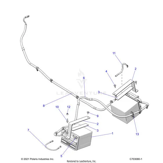 Electrical: Battery (2) - 2022 Polaris Rzr Pro R Sport/Premium 1