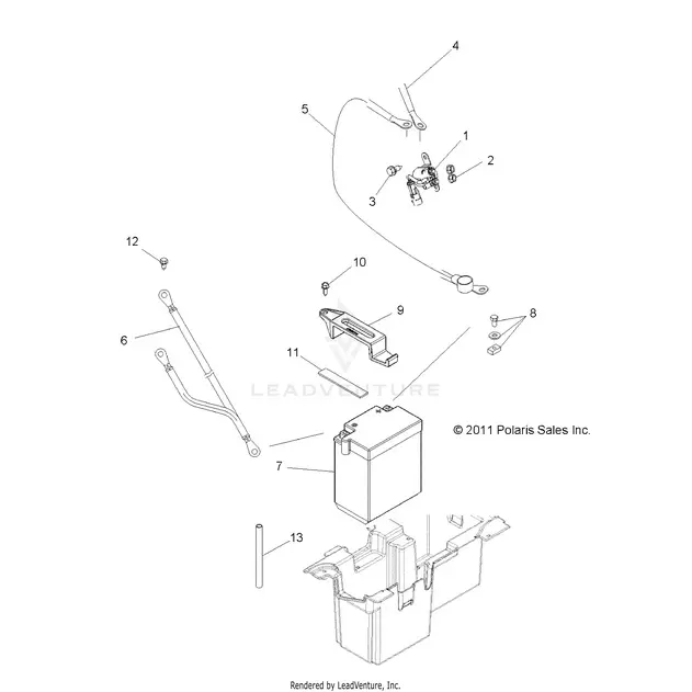 Electrical: Battery - 2015 Polaris Rzr 570 1