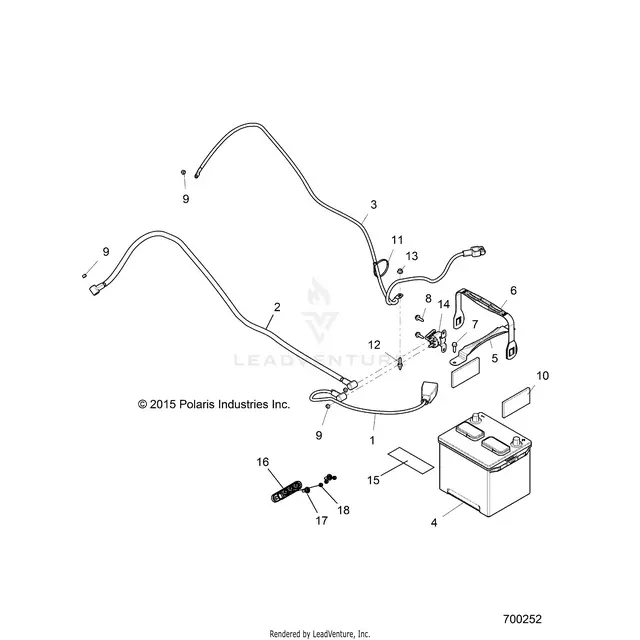 Electrical: Battery - 2016 Polaris Rzr S 900 1