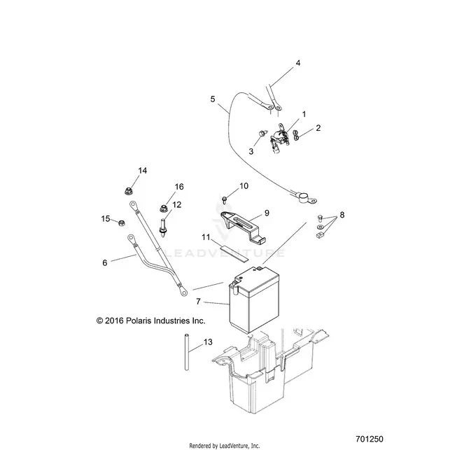 Electrical: Battery - 2017 Polaris Rzr 570 1
