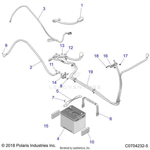 Electrical: Battery - 2020 Polaris Rzr 900 Eps Ride Command 1