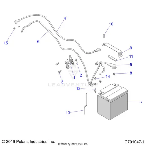Electrical: Battery - 2021 Polaris Rzr Trail 1