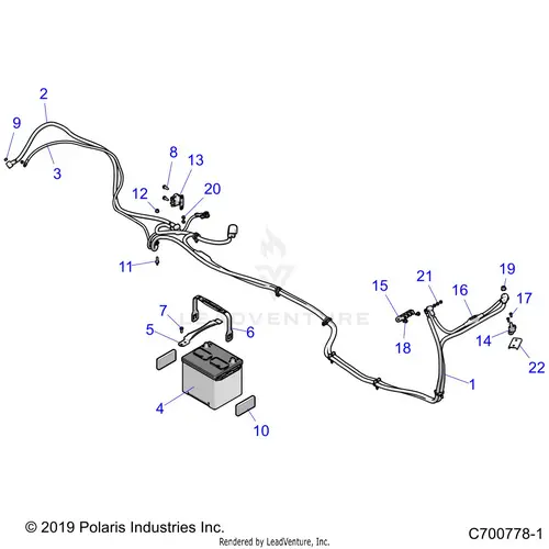 Electrical: Battery - 2021 Polaris Rzr Turbo S 4 1