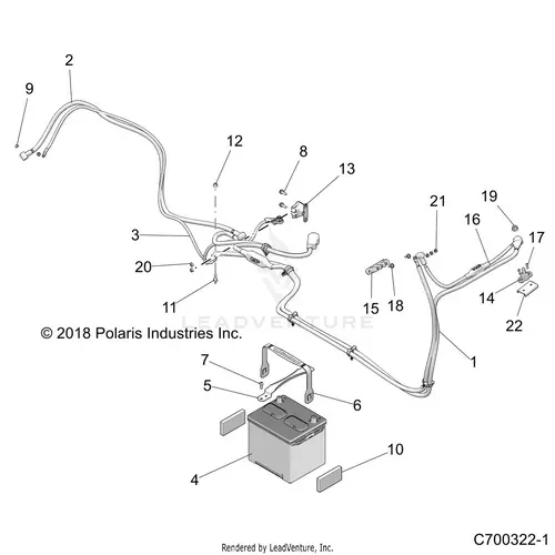 Electrical: Battery - 2021 Polaris Rzr Xp Turbo 1