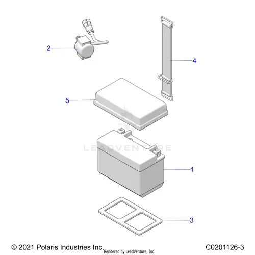 Electrical: Battery - 2022 Polaris Rzr 200 1