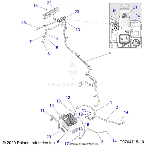 Electrical: Battery - 2022 Polaris Rzr 900 Trail Ultimate 1