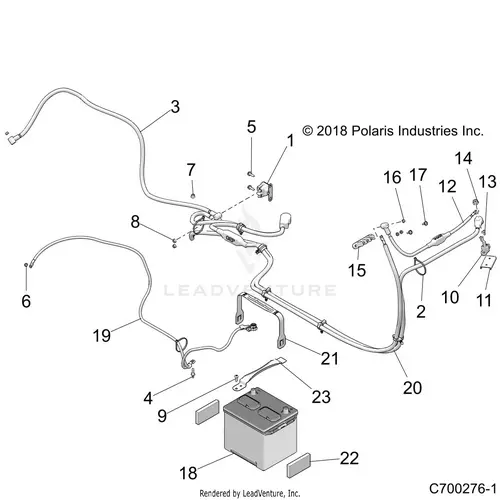 Electrical: Battery - 2022 Polaris Rzr Xp 1000 Premium 1