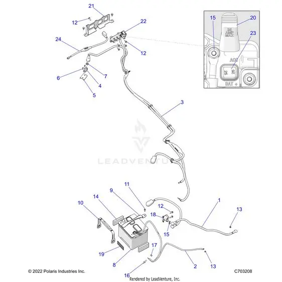 Electrical: Battery - 2024 Polaris Rzr Trail S 1000 Ultimate 1