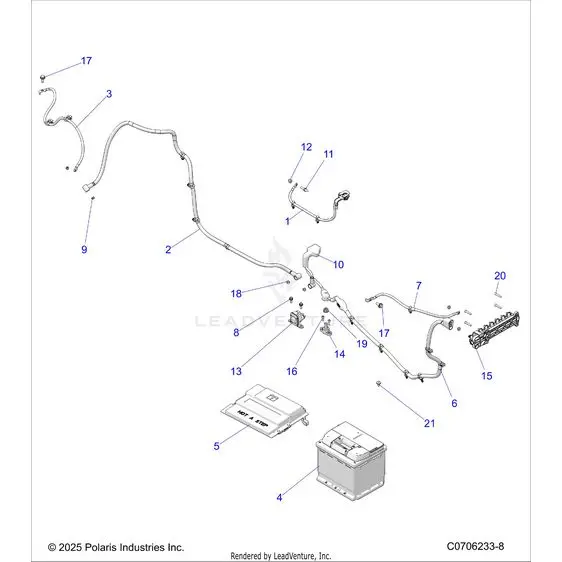 Electrical: Battery - 2025 Polaris Rzr Xp 4 1000 Premium 1