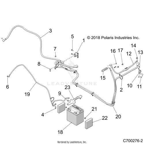 Electrical: Battery H.Lift - 2020 Polaris Rzr Xp 1000 1