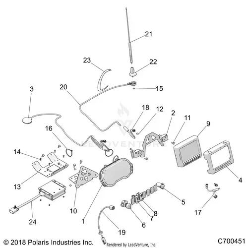 Electrical: Dash Instruments And Controls (2) - 2019 Polaris Rzr Xp 1000 1