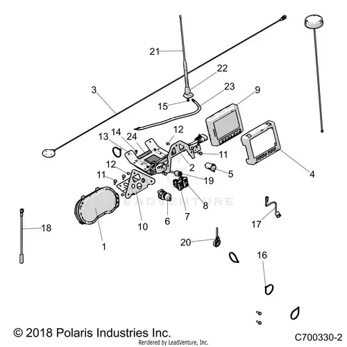 Electrical: Dash Instruments And Controls (2) - 2021 Polaris Rzr Xp 4 1000 1