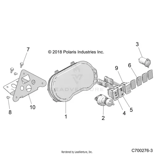 Electrical: Dash Instruments And Controls - 2019 Polaris Rzr Xp 1000 1