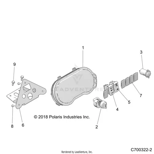 Electrical: Dash Instruments And Controls - 2019 Polaris Rzr Xp 4 Turbo S Velocity 1