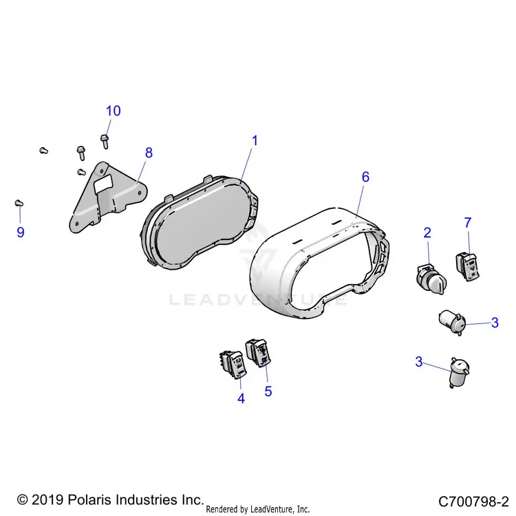 Electrical: Dash Instruments And Controls - 2020 Polaris General 1000 Deluxe 1