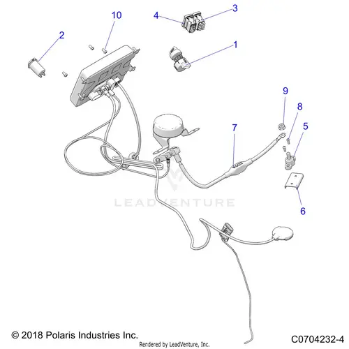Electrical: Dash Instruments And Controls - 2020 Polaris Rzr 900 Eps Ride Command 1