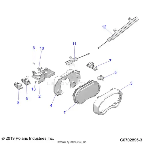 Electrical: Dash Instruments And Controls - 2020 Polaris Rzr Pro Xp 1