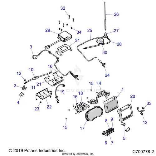 Electrical: Dash Instruments And Controls - 2020 Polaris Rzr Turbo S 4 1