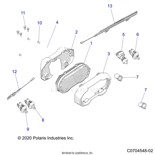 Electrical: Dash Instruments And Controls - 2022 Polaris Rzr Pro R 4 Ultimate 1