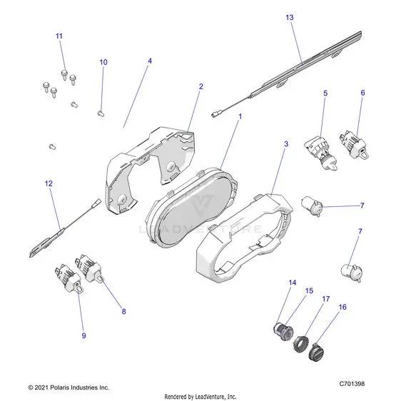 Electrical: Dash Instruments And Controls - 2022 Polaris Rzr Pro R Ultimate 1