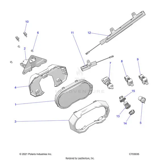 Electrical: Dash Instruments And Controls - 2022 Polaris Rzr Pro Xp 4 Ultimate 1