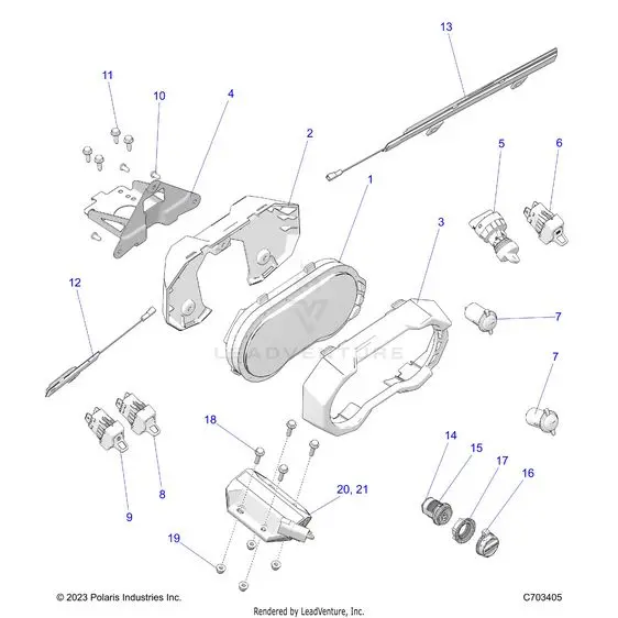Electrical: Dash Instruments And Controls - 2023 Polaris Rzr Pro R 4 Lv 1