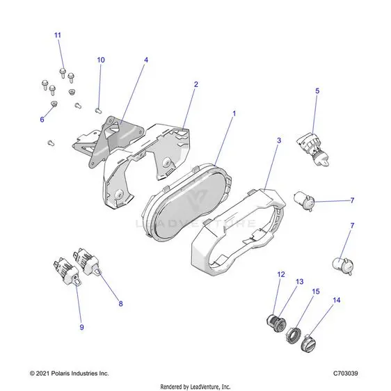 Electrical: Dash Instruments And Controls - 2024 Polaris Rzr Turbo R 4 Sport 1
