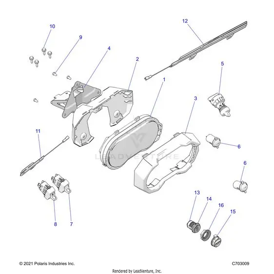 Electrical: Dash Instruments And Controls - 2024 Polaris Rzr Turbo R 4 Ultimate 1