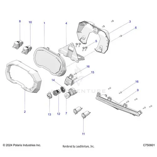 Electrical: Dash Instruments And Controls - 2026 Polaris Rzr Pro S Ultimate 1