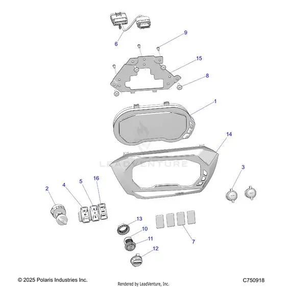 Electrical: Dash Instruments And Controls - 2026 Polaris Rzr Xp S 4 1000 Sport 1