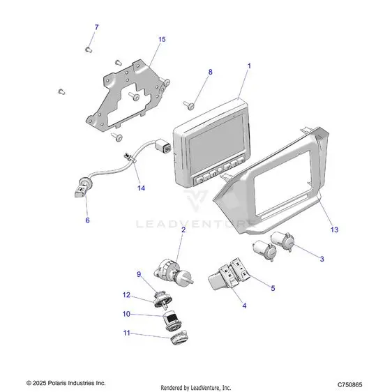 Electrical: Dash Instruments And Controls - 2026 Polaris Rzr Xp S 4 1000 Ultimate 1