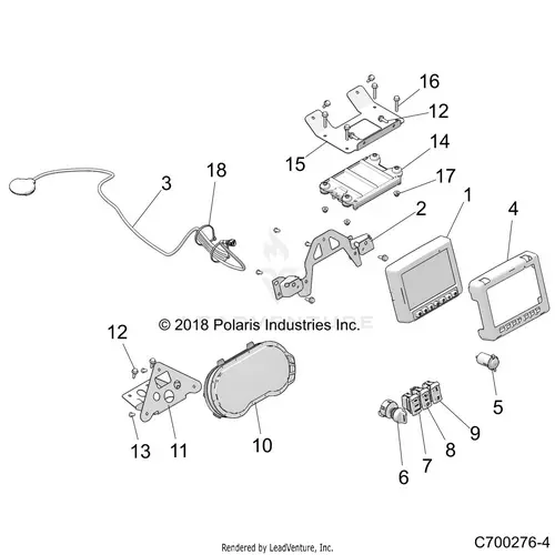 Electrical: Dash Instruments And Controls (3) - 2019 Polaris Rzr Xp 1000 1