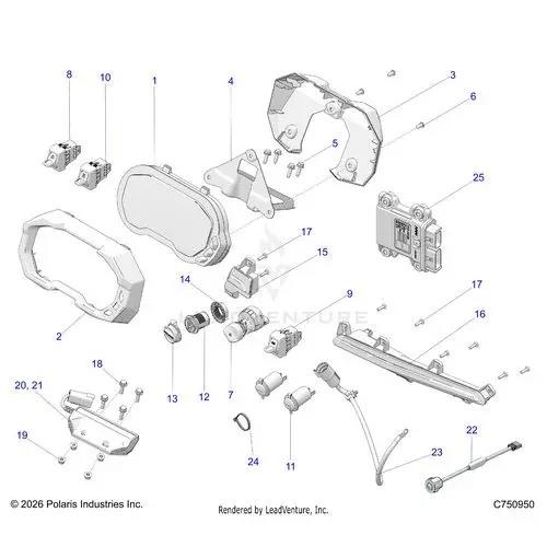 Electrical: Dash Instruments Controls & Lighting - 2026 Polaris Rzr Pro R 4 Ultimate 1