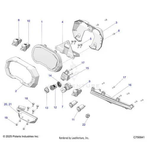 Electrical: Dash Instruments Controls & Lighting - 2026 Polaris Rzr Pro R Ultimate 1