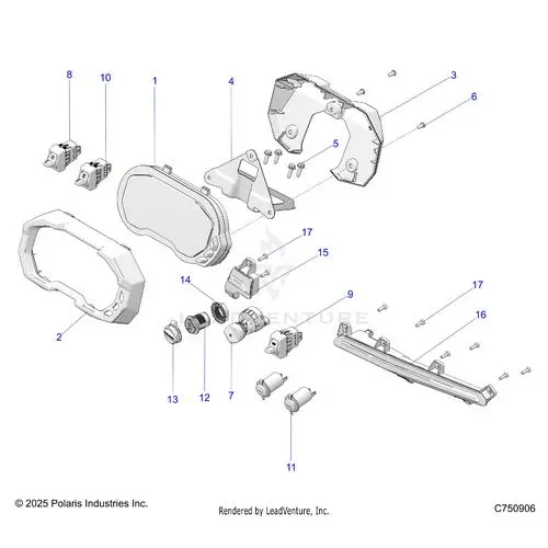 Electrical: Dash Instruments Controls & Lighting - 2026 Polaris Rzr Pro S 4 Ultimate Evap Le 1