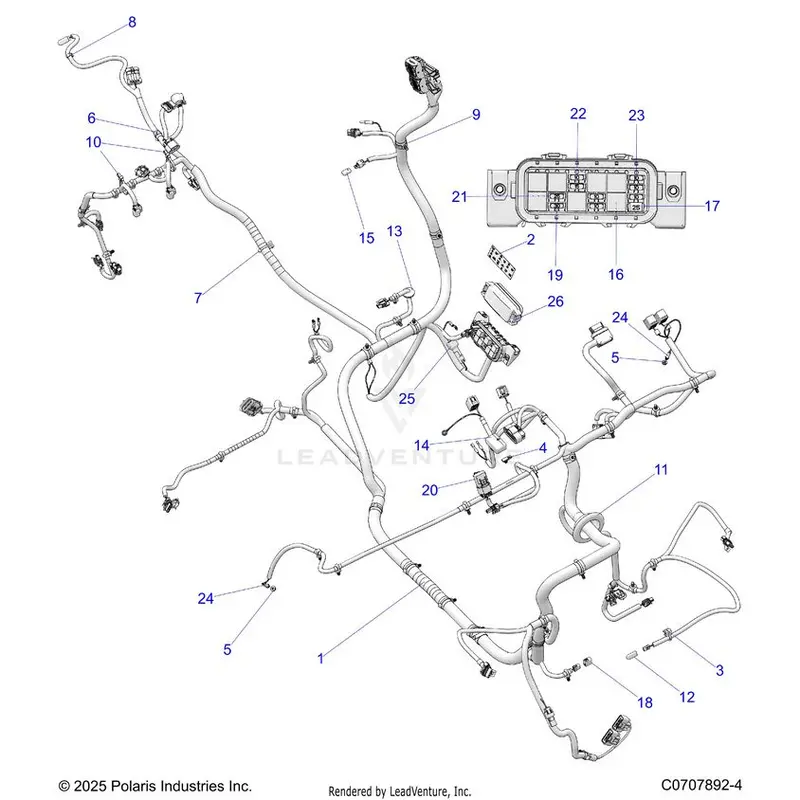 Electrical: Harness Chassis - 2026 Polaris General 1000 Sport 1
