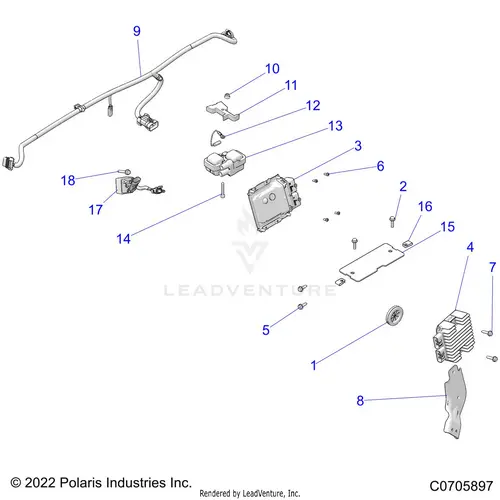 Electrical: Harness Components And Related - 2022 Polaris Rzr 900 Trail Ultimate 1