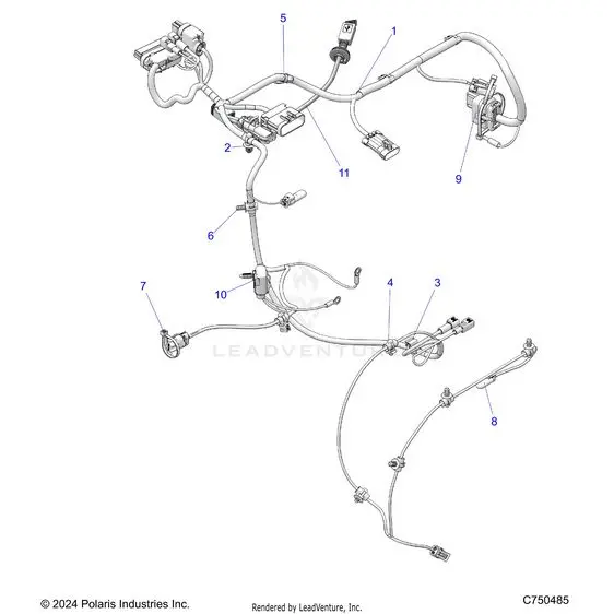 Electrical: Harness Ride Command - 2025 Polaris Rzr Xp 4 1000 Premium 1