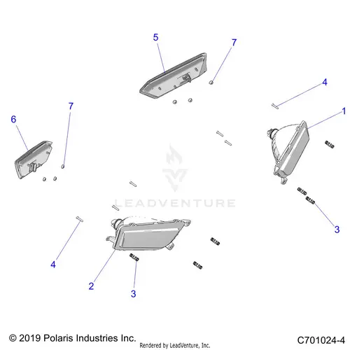 Electrical: Headlights And Taillights - 2020 Polaris Rzr S 1000 Eps 1