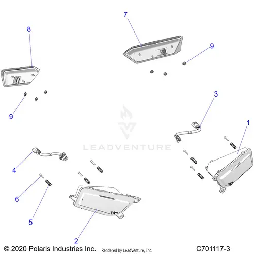 Electrical: Headlights And Taillights - 2021 Polaris Rzr S 4 1000 1