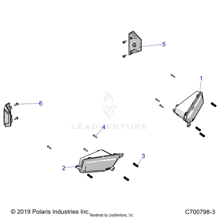 Electrical: Headlights And Taillights - 2022 Polaris General Xp 4 1000 Deluxe Limited Le Troy Lee 1