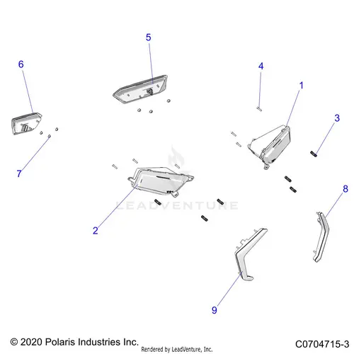 Electrical: Headlights And Taillights - 2022 Polaris Rzr Trail 900 Premium 1