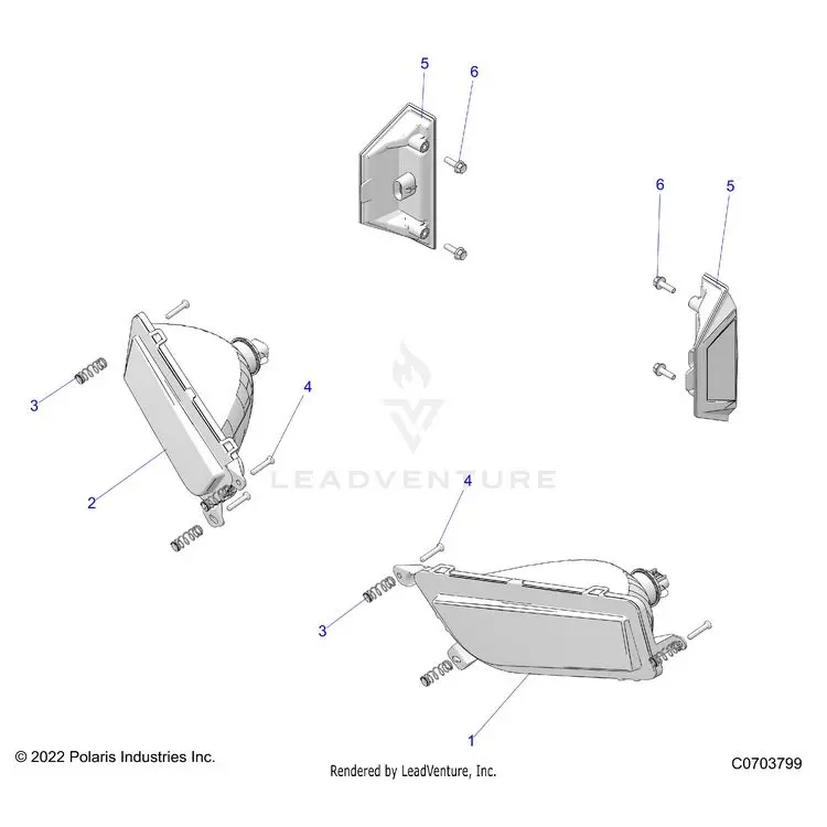 Electrical: Headlights And Taillights - 2023 Polaris General Xp 1000 Ultimate 1