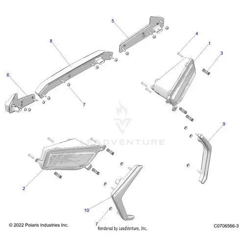 Electrical: Headlights And Taillights - 2023 Polaris Rzr Xp 1000 Premium 1